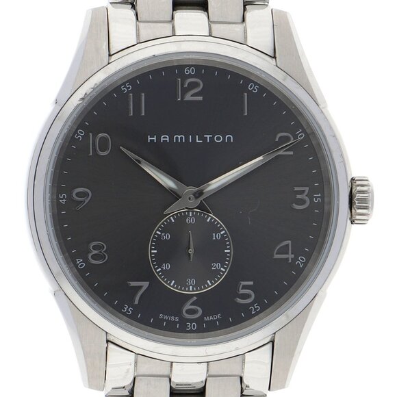 HAMILTON H384110 Jazzmaster Thinline Small Seconds gray SS QZ - Picture 1 of 8